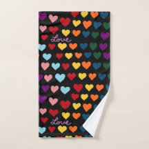 Liefde Met Regenboog Van Hartjes