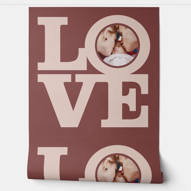 LIEFDE met UW foto Behang (Afrollen)