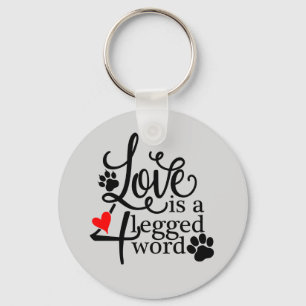 Liefde met vier benen sleutelhanger
