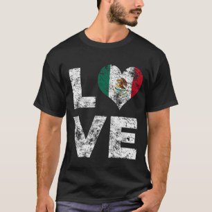 Liefde Mexico Vlag Mexico Vakantie 2 T-shirt