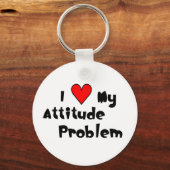 Liefde mijn Attitude Problem Sleutelhanger (Voorkant)