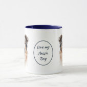 Liefde Mijn Aussie Hond Portret Mok (Midden)