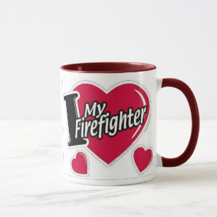 Liefde mijn Mok brandweerman