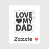 Liefde mijn vader sticker (Vel)