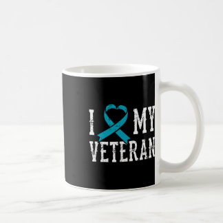 Liefde Mijn Veteraan Blauwgroen Lint PTSS Outfit G Koffiemok