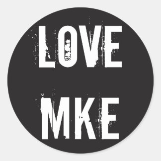 LIEFDE MILWAUKEE - LIEFDE MAKEN RONDE STICKER