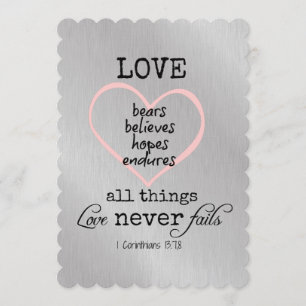 Liefde mislukt nooit Bijbelse weddenschappen Kaart