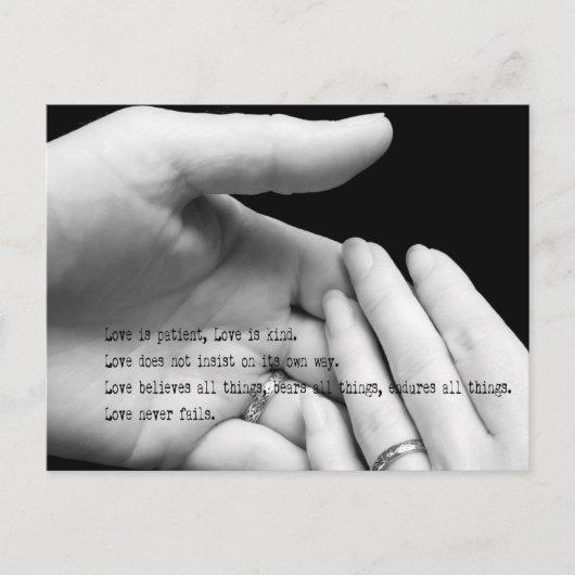 Liefde mislukt nooit Briefkaart (Voorkant)