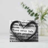 Liefde mislukt nooit briefkaart (Staand voorkant)