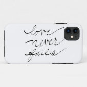 "Liefde mislukt nooit" iPhone Case (Achterkant (horizontaal))