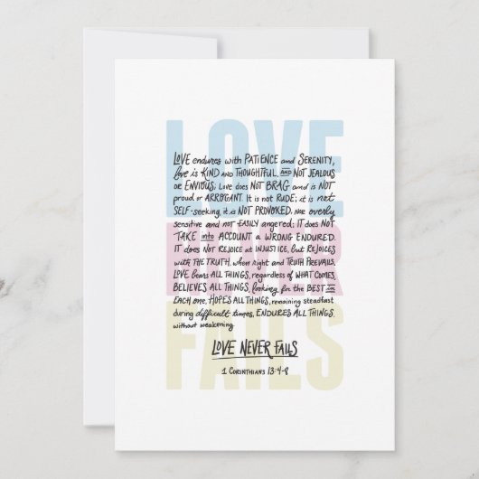 Liefde mislukt nooit kaart (Voorkant)