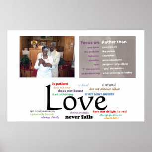 Liefde mislukt nooit Poster (32 x 24)