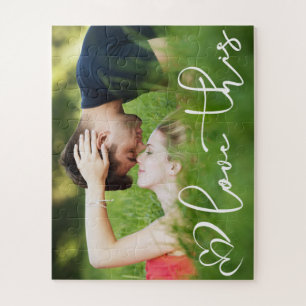 Liefde Moderne Casual stedelijke-scriptfoto Legpuzzel