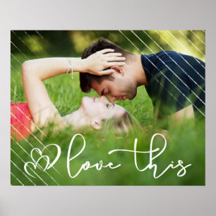 Liefde   Moderne Casual stedelijke-scriptfoto Poster