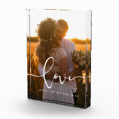 Liefde moderne kalligrafie overlay bruiloft fotoblokken (Rechts)