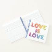 Liefde | Moderne strepen Notitieboek (Binnen)