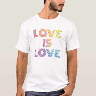 Liefde   Moderne strepen T-shirt