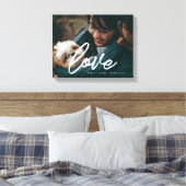 Liefde moderne typografie bekleedfoto canvas afdruk (Insitu (Slaapkamer))