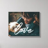 Liefde moderne typografie bekleedfoto canvas afdruk (Voorkant)