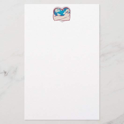 Liefde moeder Aarde Briefpapier (Voorkant)