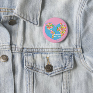 Liefde moeder aarde Er is geen planeet B Ronde Button 5,7 Cm