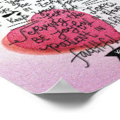 Liefde moet Sincere Valentijnse Bijbelse Verse zij Poster (Hoek)