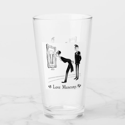 Liefde Musea Pintglas Glas (Voorkant)