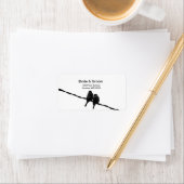 Liefde/Mussen op Wire Wedding Label (Insitu)