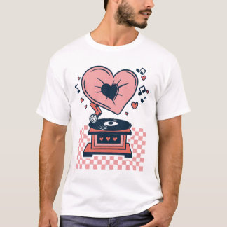 Liefde Muziek, Record Player, Valentin T-shirt