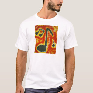 Liefde Muzieknoten Phat Dyes Tie Dyes T-shirt