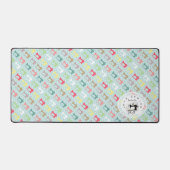 Liefde Naaimachine Blauwe Bureaumat (Voorkant)