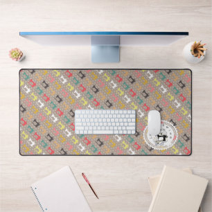 Liefde naaimachine bruin bureaumat