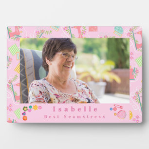 Liefde Naaimachine Foto Roze Fotoplaat