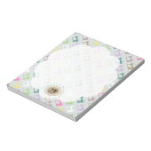 Liefde naaimachine grijs notitieblok (Gedraaid)