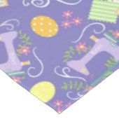 Liefde naaimachine Paars Tafelkleed (Gekanteld)