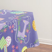 Liefde naaimachine Paars Tafelkleed (Voorbeeld)