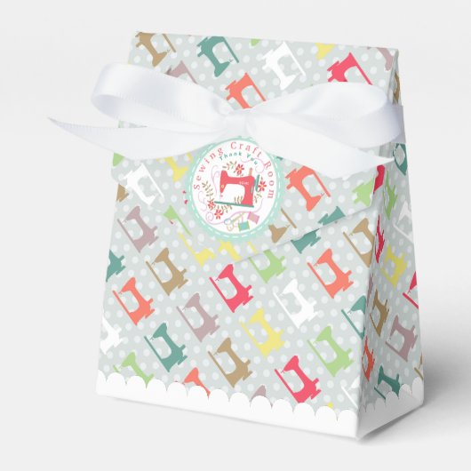 Liefde Naaimachine Silhuet Grijs   Bedankdoosjes (Voorkant Zijde)