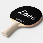 Liefde Naam Persoonlijk Ping Pong Paddle Tafeltennisbatje (Voorkant Gekanteld)