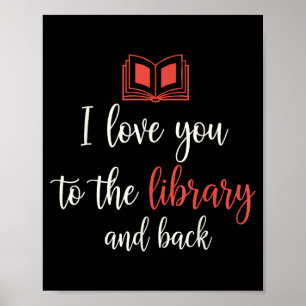 Liefde naar de bibliotheek en terug grappige bibli poster
