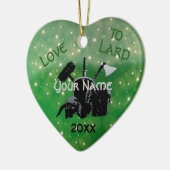Liefde naar Larp Keramisch Ornament (Links)