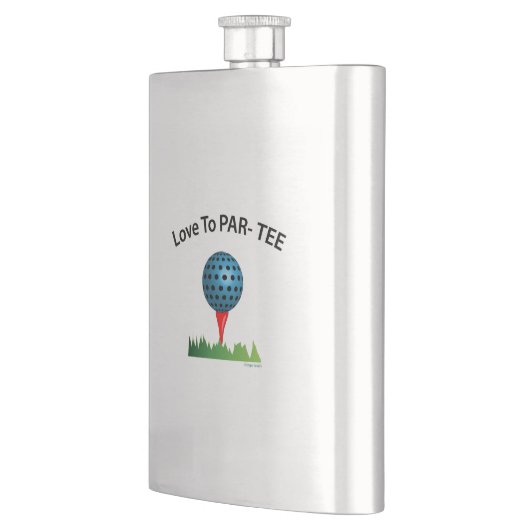 Liefde naar T-shirt, Funny Golf Quote Flacon (Links)