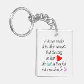 Liefde naar Teach Dance Sleutelhanger (Voorkant Links)