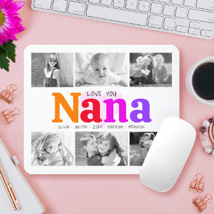 Liefde Nana Colorful Rainbow 6 Foto Collage Muismat