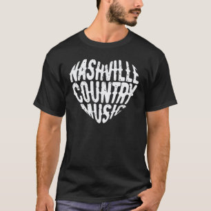 Liefde Nashville Tennessee Country Music Gitaar Sp T-shirt