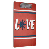 Liefde nautische vormgeving klembord (Rechts)