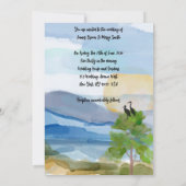 Liefde neemt vlucht bruiloft kaart (Achterkant)