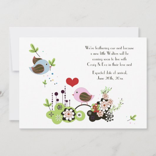 Liefde Nest Zwangerschap Aankondiging (Voorkant)