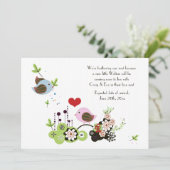 Liefde Nest Zwangerschap Aankondiging (Staand voorkant)