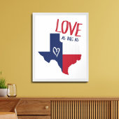 Liefde net zo groot als Texas Poster