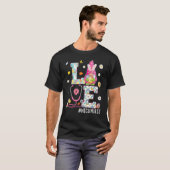 Liefde Nicu Verpleegster Bunny Gnome Paaseieren Hu T-shirt (Voorkant volledig)